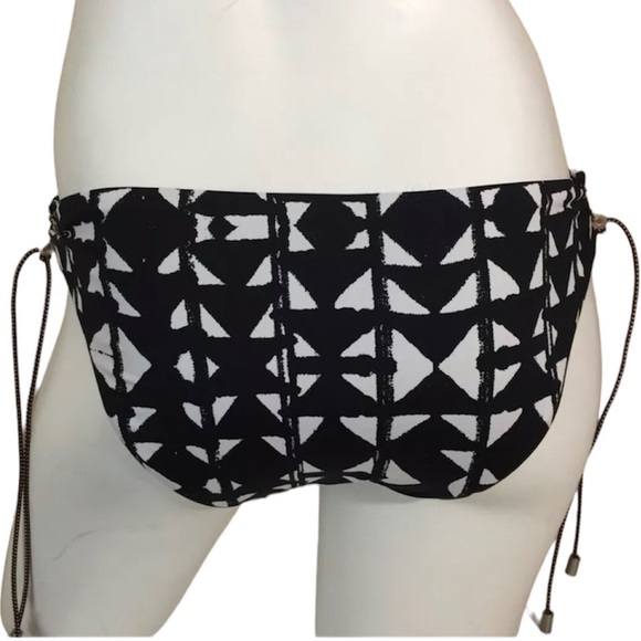 Dolce Vita Black Punk Zulu Grommet Loop Side Tie Accent Bikini Swim Bottom New! - Picture 6 of 6